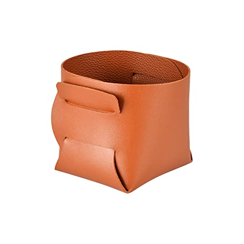 Premium Leather Cosmetic Bag & Jewelry Organizer - Elegant Makeup Brush Holder with Flap, Toiletry Storage Box for Women, Bridesmaid Gifts (Desktop Kit, One Size) | Perfect for Travel, Home Vanity & Wedding Accessories