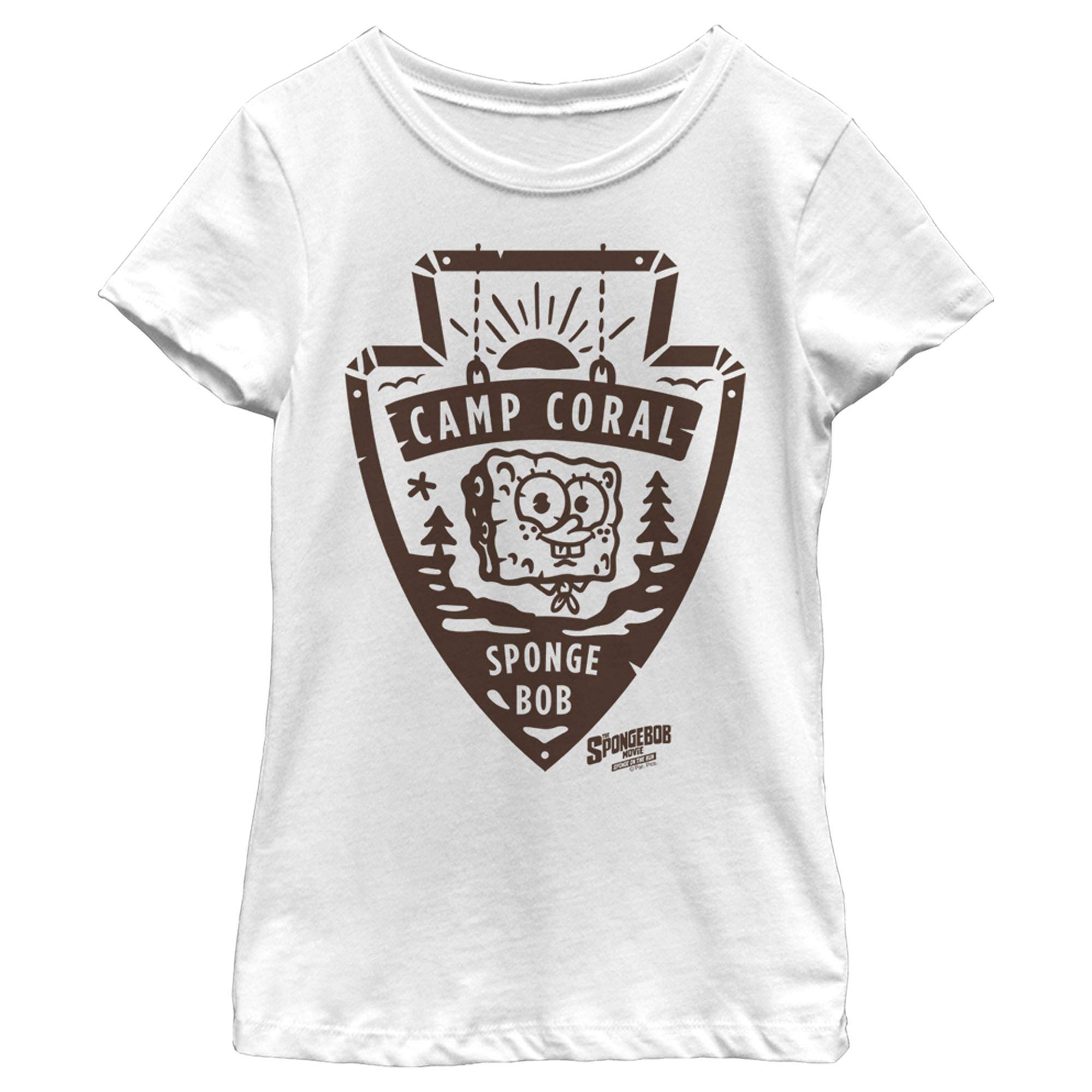 SpongeBob SquarePants Girls Short Sleeve T-Shirt - Fun Cartoon Graphic Tee for Kids | Perfect for Summer Camp, Playdates & Casual Wear