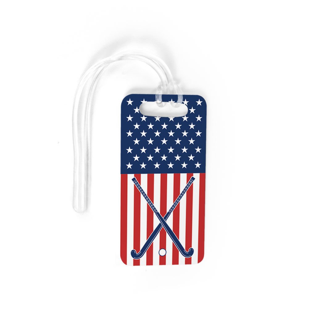 Field Hockey Luggage Tag & Bag Accessory for USA Field Hockey Players - Small Size, No Personalization - Perfect for Travel, Tournaments & Team Identification