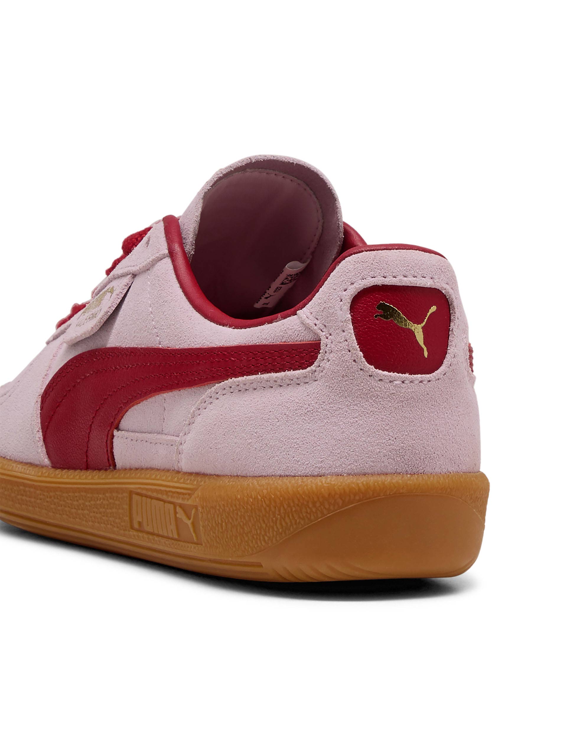Palermo Sneakers for Women - Rose Mauve & Dark Crimson Casual Shoes | Comfortable Walking Sneakers for Everyday Wear, Work & Travel