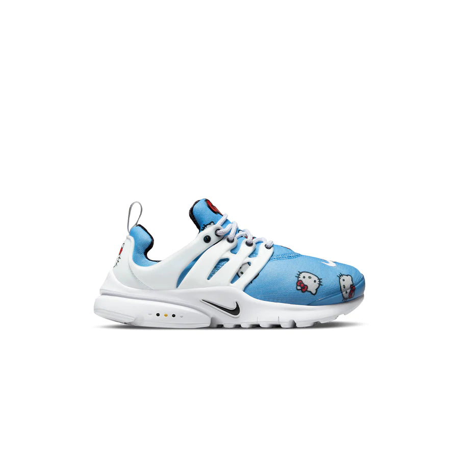 Nike Kids Presto x Hello Kitty Sneakers - University Blue, Black & White - Preschool Sizes for Boys & Girls | Comfortable Running Shoes for School, Play & Everyday Wear