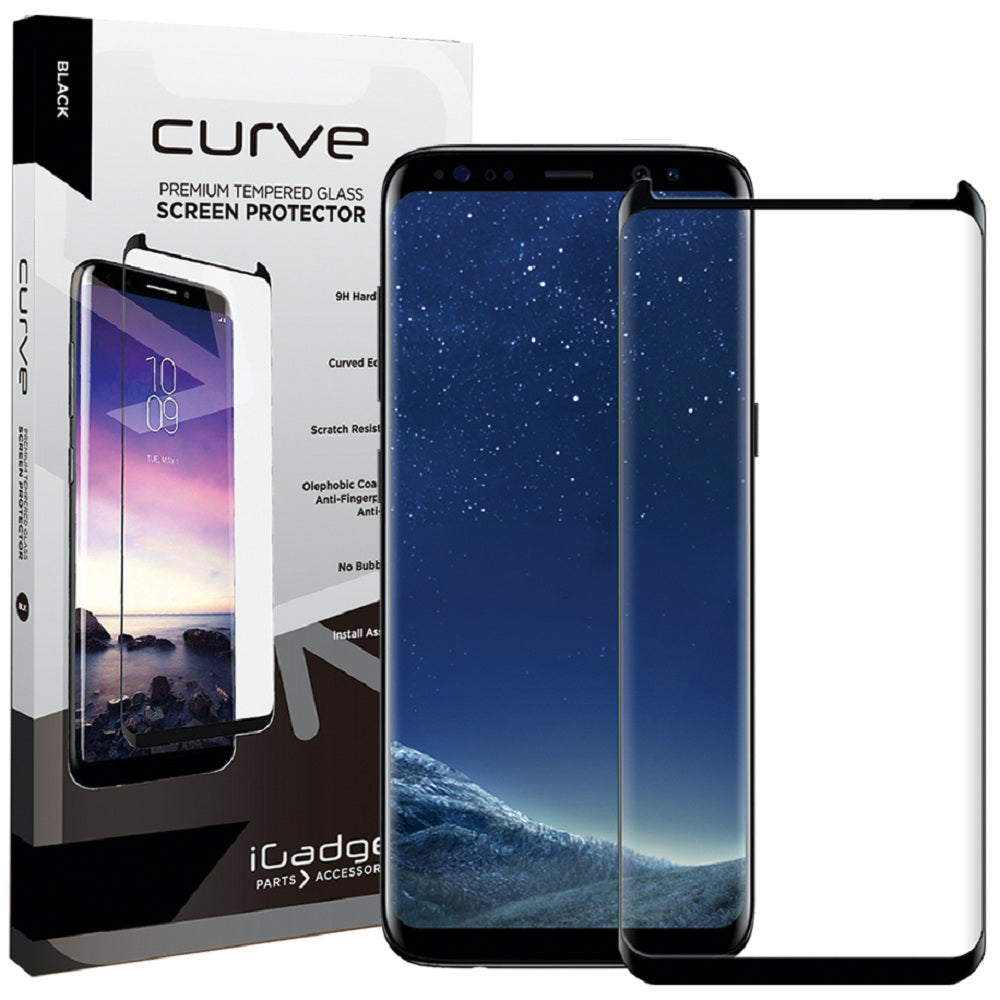 Samsung Galaxy S8 Plus Screen Protector - Case Friendly Tempered Glass with Full Coverage Adhesive - Perfect for Everyday Use, Travel, and Work Protection