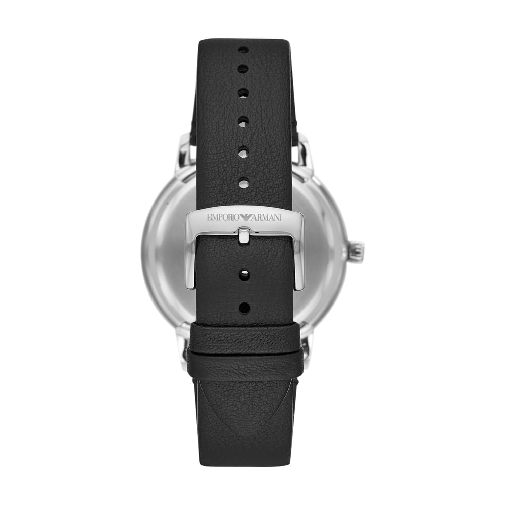 Emporio Armani Men's Stainless Steel Watch with Three-Hand Date Display - 43mm Case | Perfect for Business, Casual Wear & Special Occasions