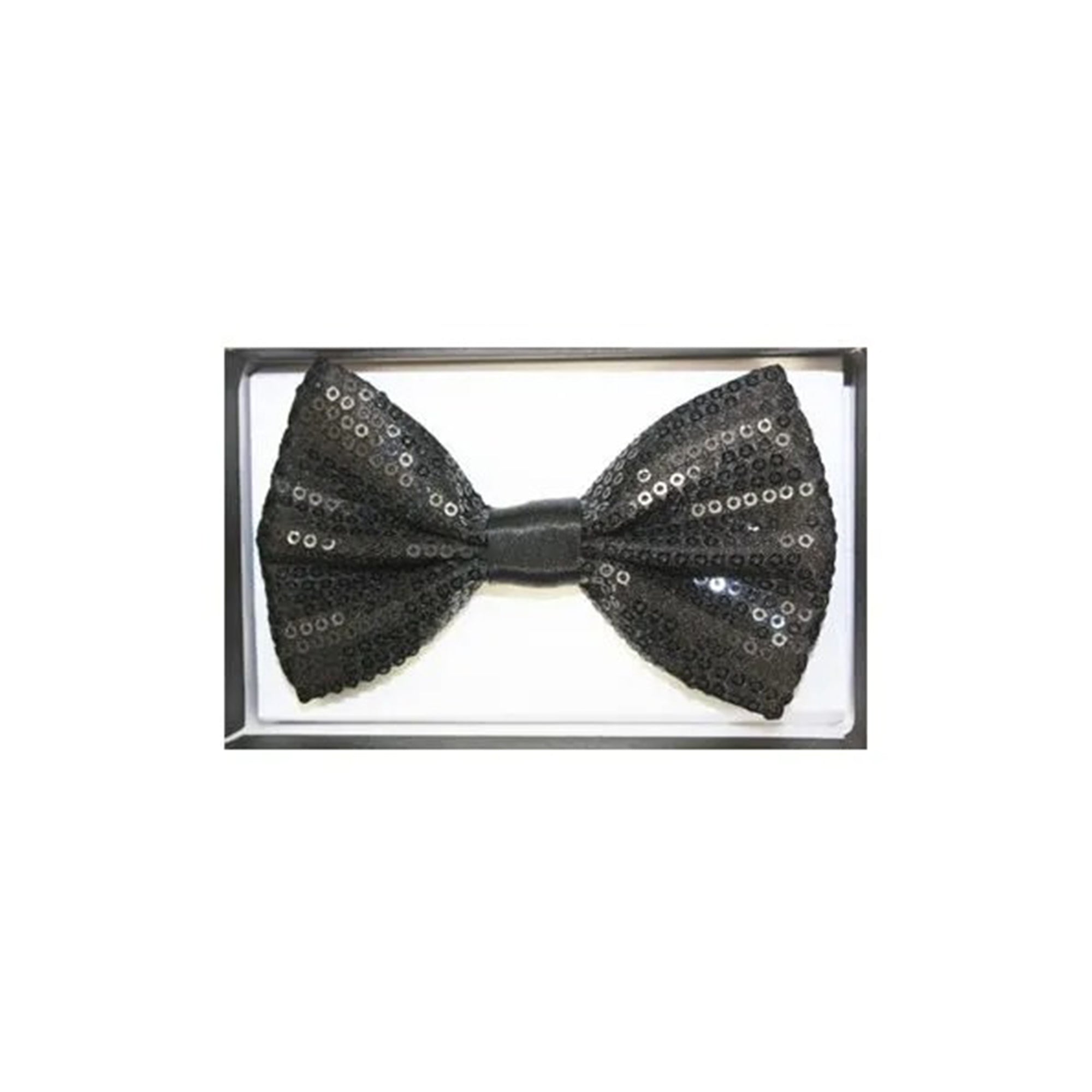 Elegant Black Sequin Bow Tie for Men - Perfect for Weddings, Prom, Parties & Formal Events