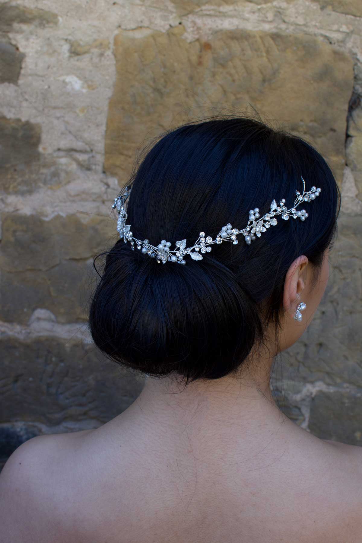 Carmella Hair Vine - Floral Headband for Women, Wedding Hair Accessories, Boho Bridal Headpiece (Perfect for Weddings, Parties & Special Occasions)