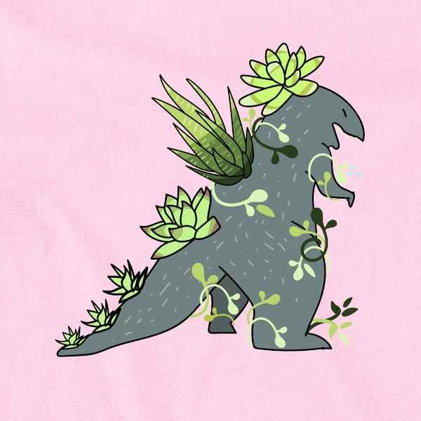 Pop Threads Plantzilla Succulent Kaiju Funny Monster Graphic T-Shirt for Baby Toddler Kids - Boys & Girls Cute Plant-Themed Tee for Playdates, School & Family Outings
