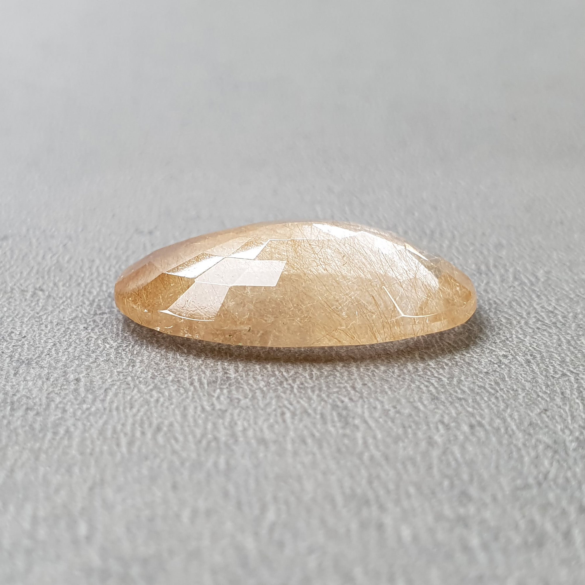 Natural Brown Rutile Quartz Gemstone - 29.15cts Untreated Oval Cut 28x21mm | Jewelry Making, Healing Crystals, Collection Display (With Video)