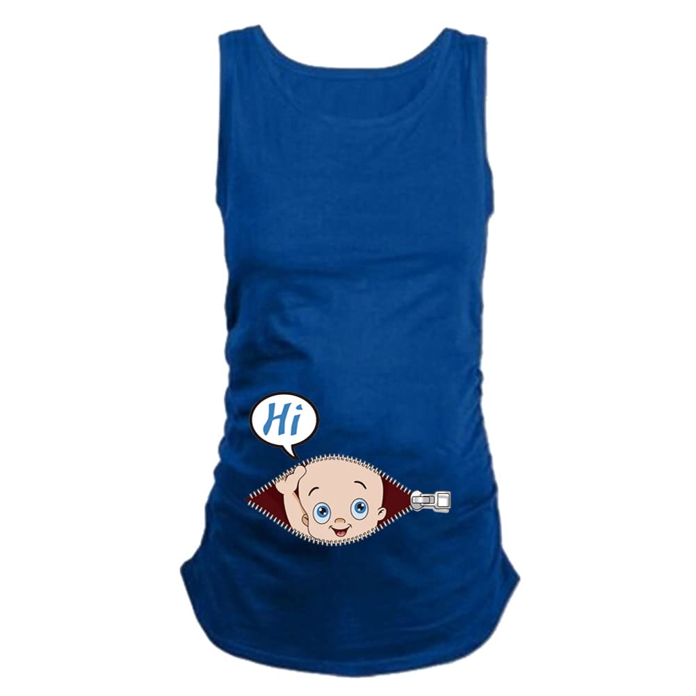Funny Maternity T-Shirt for Women - Short Sleeve Pregnancy Shirt with Side Ruching - Comfortable & Stylish Baby Bump Tee for Expecting Moms - Perfect for Pregnancy Announcements, Baby Showers & Maternity Photos