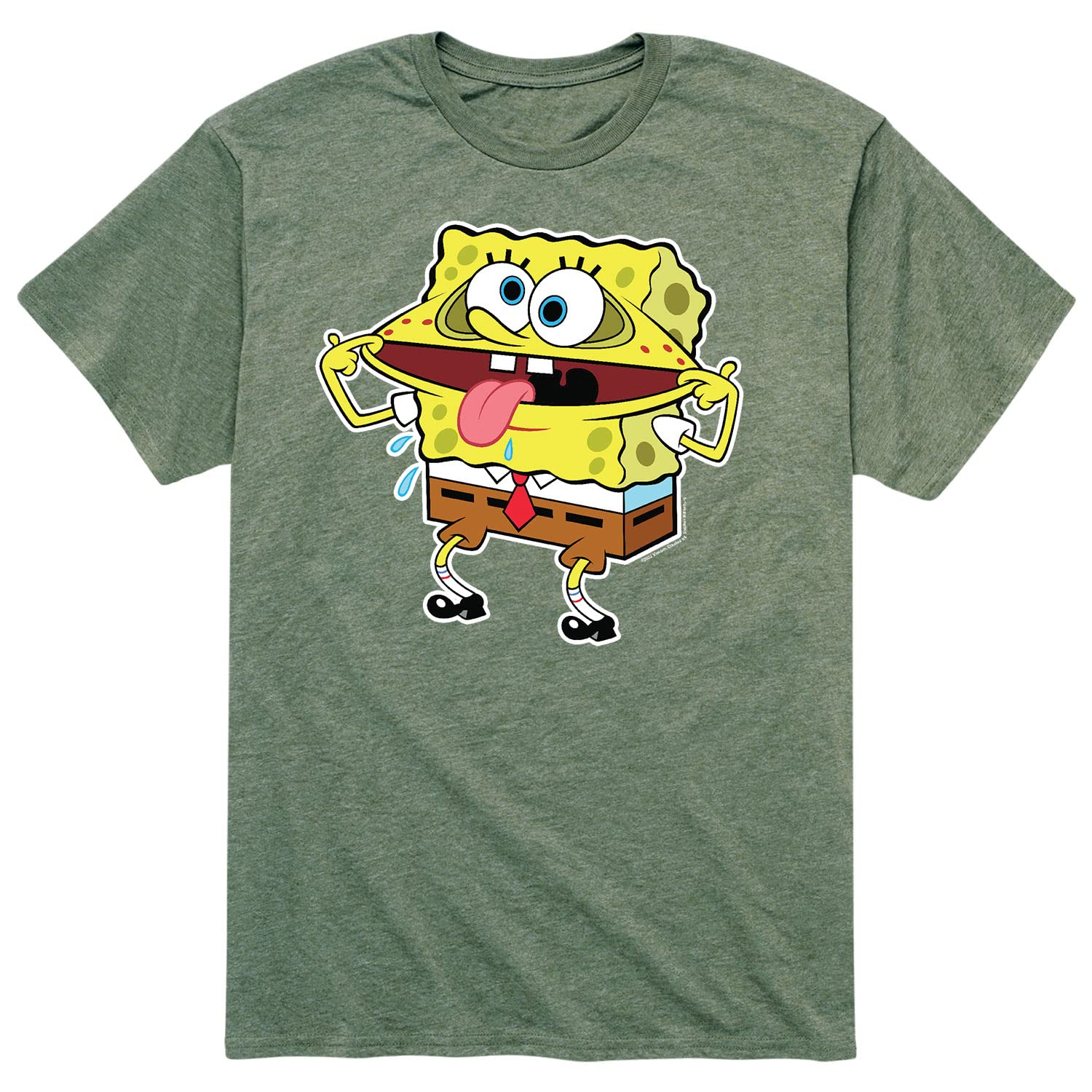 SpongeBob SquarePants Men's Graphic T-Shirt - Funny Cartoon Short Sleeve Tee for Casual Wear, Gifts & Pop Culture Fans - Perfect for Everyday Outfits, Parties & Anime Conventions