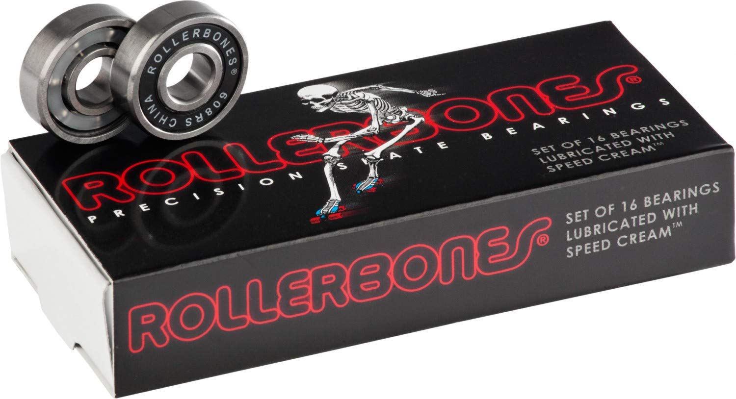 RollerBones Premium Skate Bearings with CCS Skate Tool - High Speed Performance for Roller Skates, Skateboards & Inline Skates - Perfect for Outdoor, Indoor & Park Skating