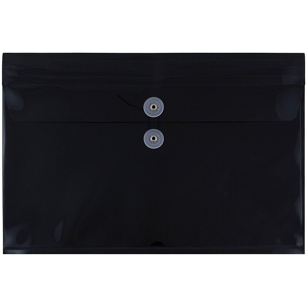 Plastic Envelopes with Button & String Closure - 9.75x14.5