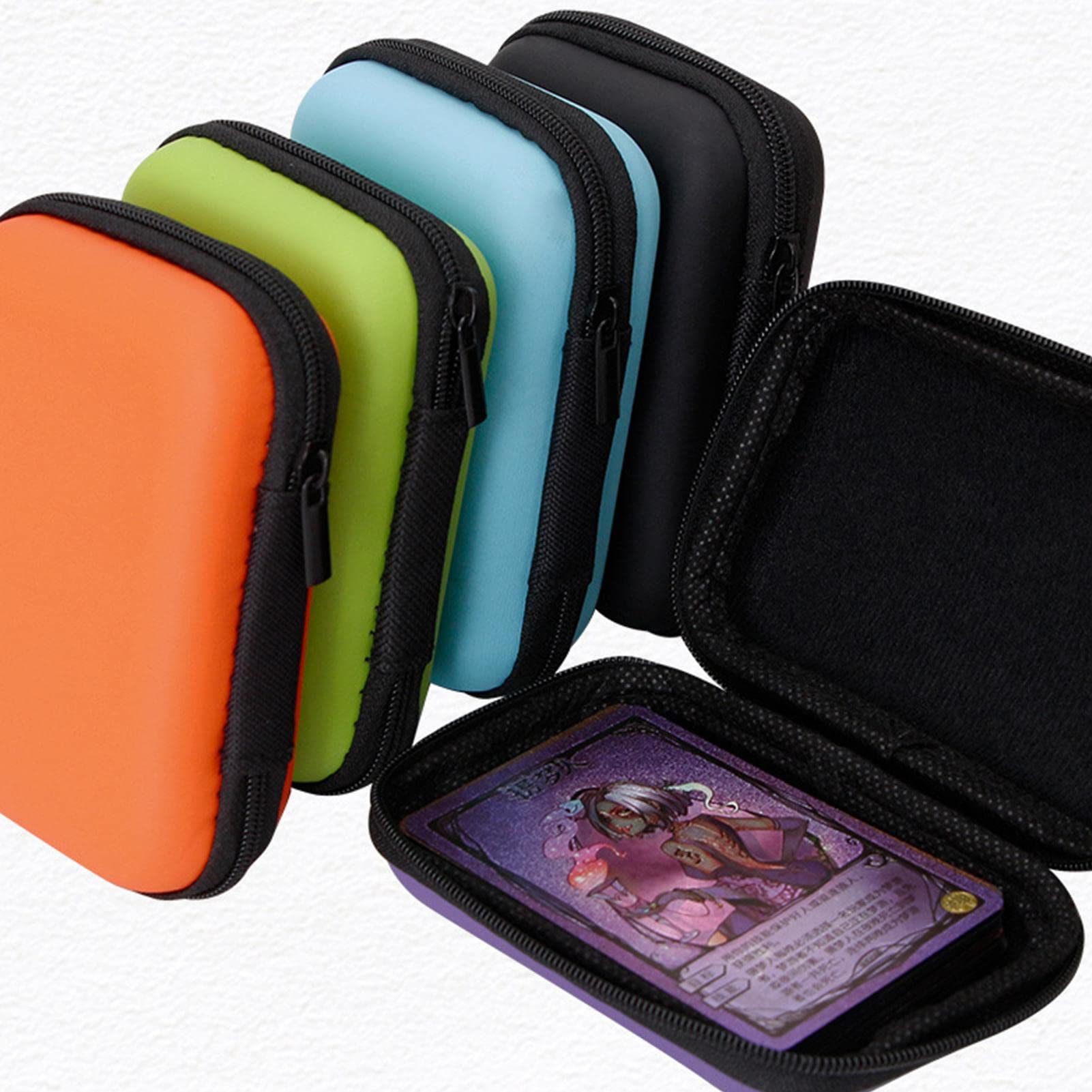 FOCCAR Hard Travel Case for Card Games - Waterproof Playing Card Storage Tin Box - Holds Trading Cards, Jewelry & Cosmetics - Perfect for Travel, Camping & Outdoor Adventures