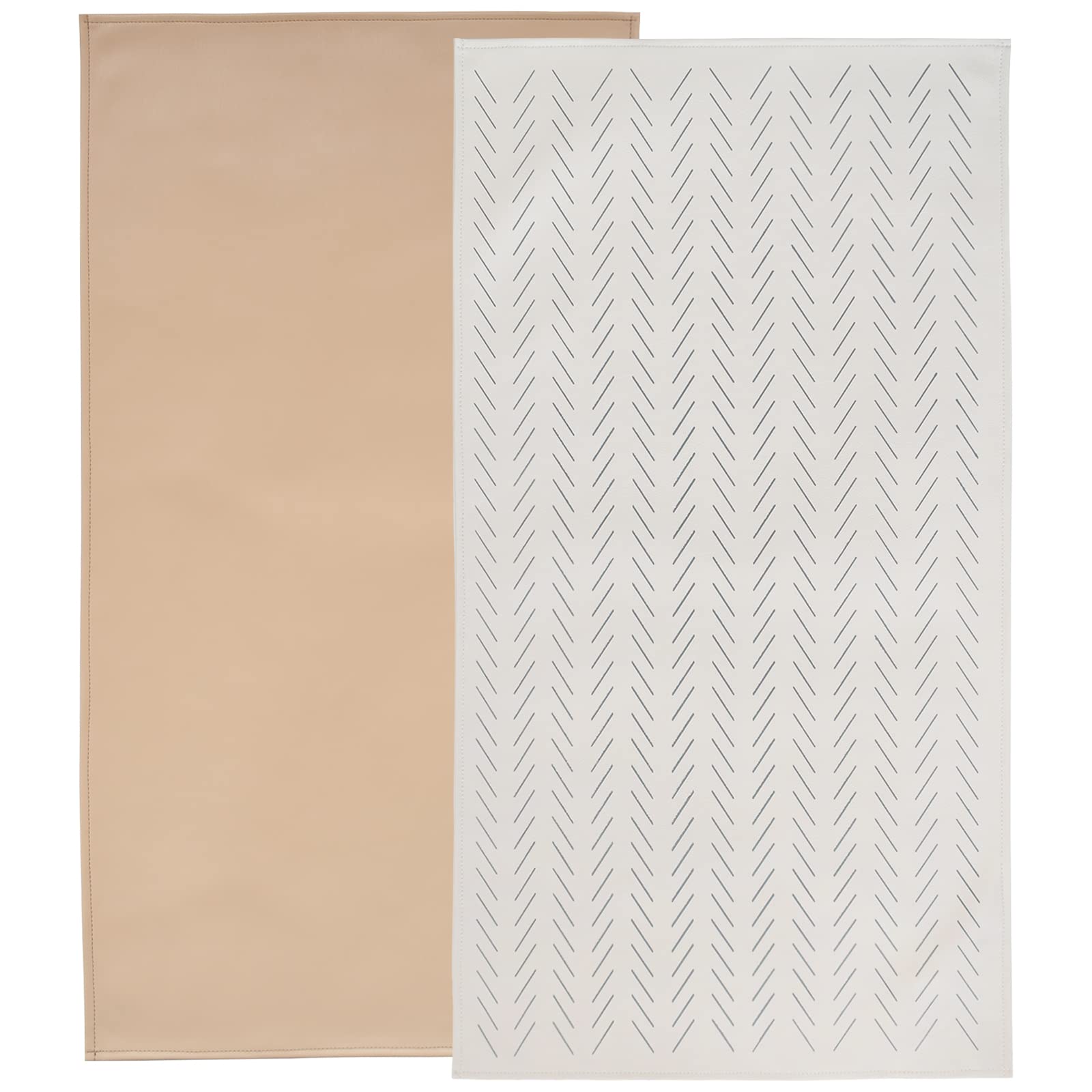 Owlowla Portable Baby Diaper Changing Pad - Waterproof Travel Changing Mat with Liner for Newborns & Toddlers (Beige Herringbone) | Ideal for Nursery, Travel & On-the-Go Diaper Changes