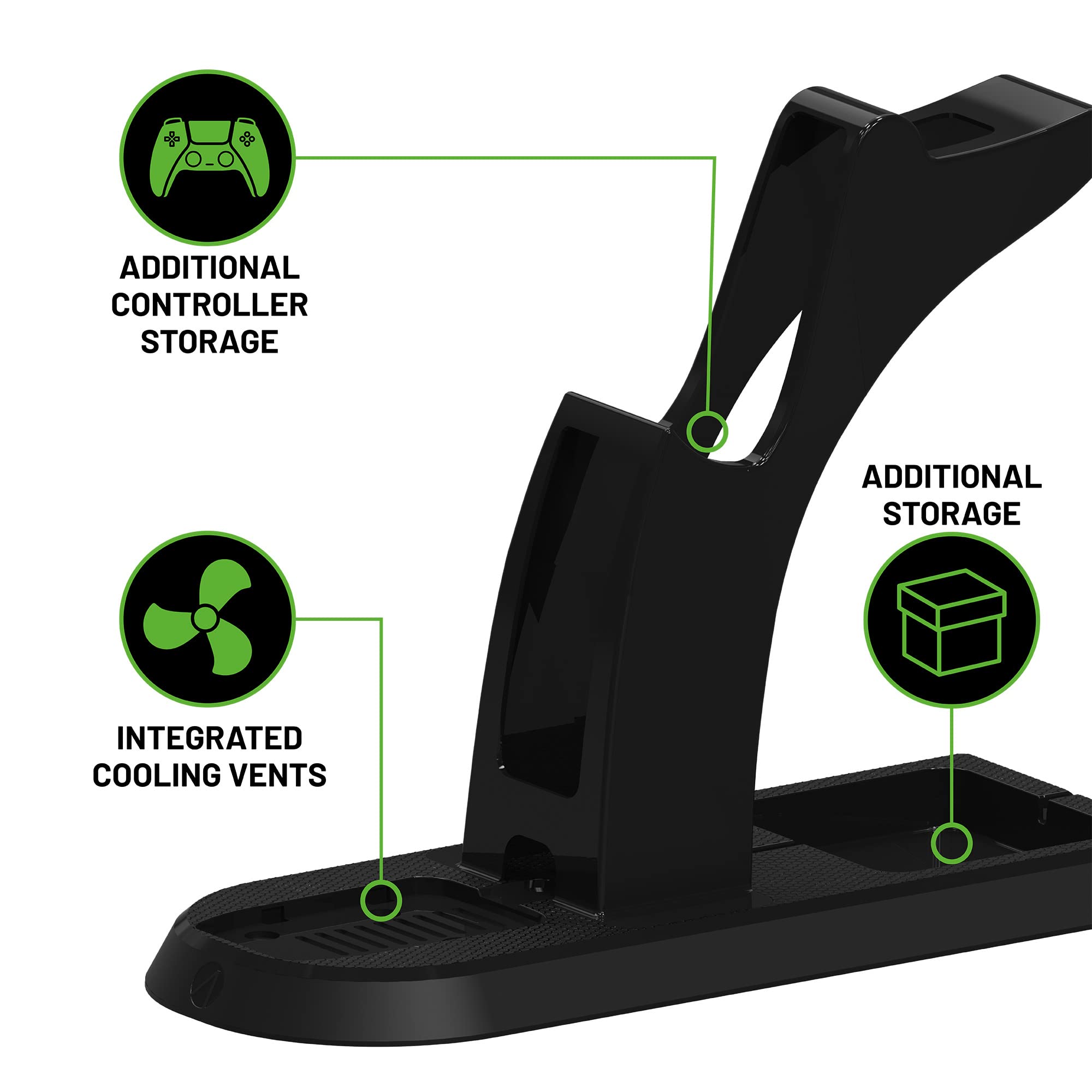 STEALTH Ultimate Gaming Station for XBOX Series X/S - Premium Headset & Controller Stand with 2m Braided USB-C Cable & Rechargeable Battery Pack - Perfect for Gaming Setup, Streaming & Console Organization