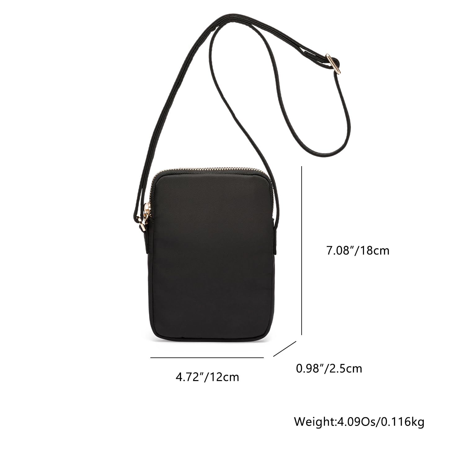 Small Crossbody Purse with Zipper - Mini Phone Wallet Bag for Women | RFID Blocking Credit Card Slots | Perfect for Travel, Shopping & Everyday Use