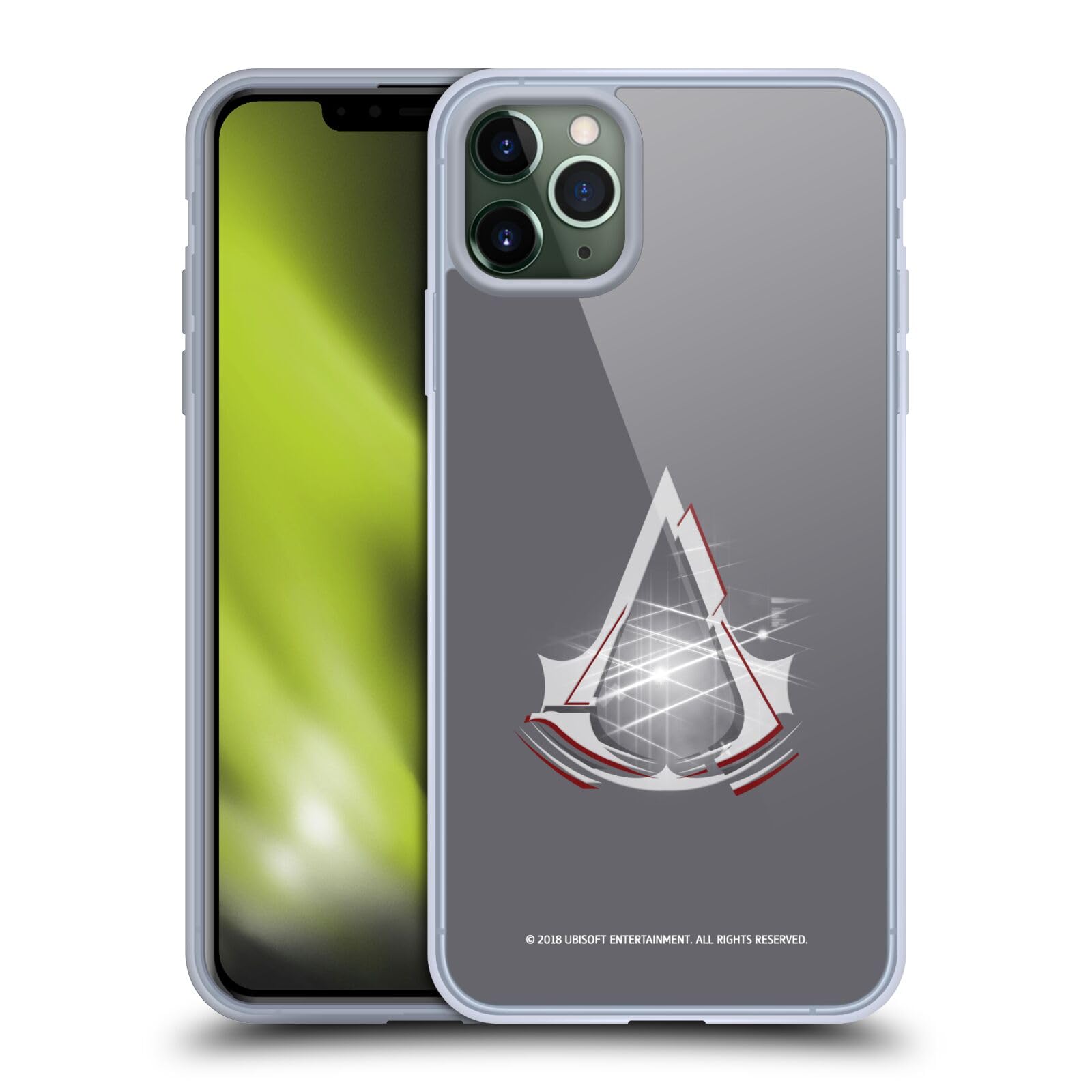 Officially Licensed Assassin's Creed Light Logo Soft Gel Case for iPhone 11 Pro Max - Durable Protective Cover with Premium Design | Perfect for Gaming Fans, Daily Use & Gift Giving