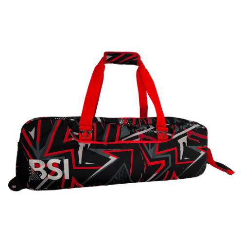 BSI Clear Top 3 Ball Tote Bowling Bag - Red/Black Color for Men & Women | Perfect for League Play, Tournaments & Practice Sessions