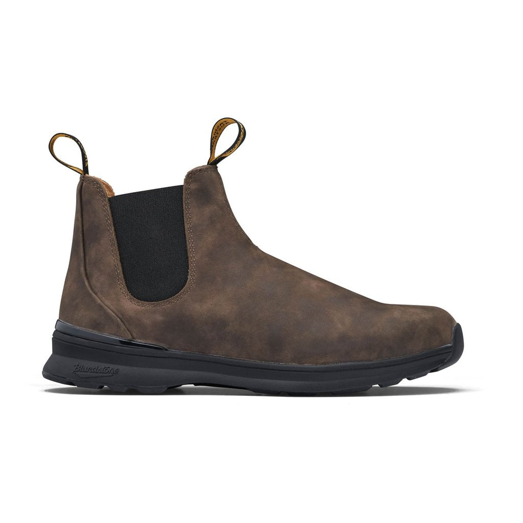 Blundstone 2144 Active Rustic Brown Leather Chelsea Boots - Waterproof & Comfortable for Men - Perfect for Hiking, Work & Outdoor Adventures