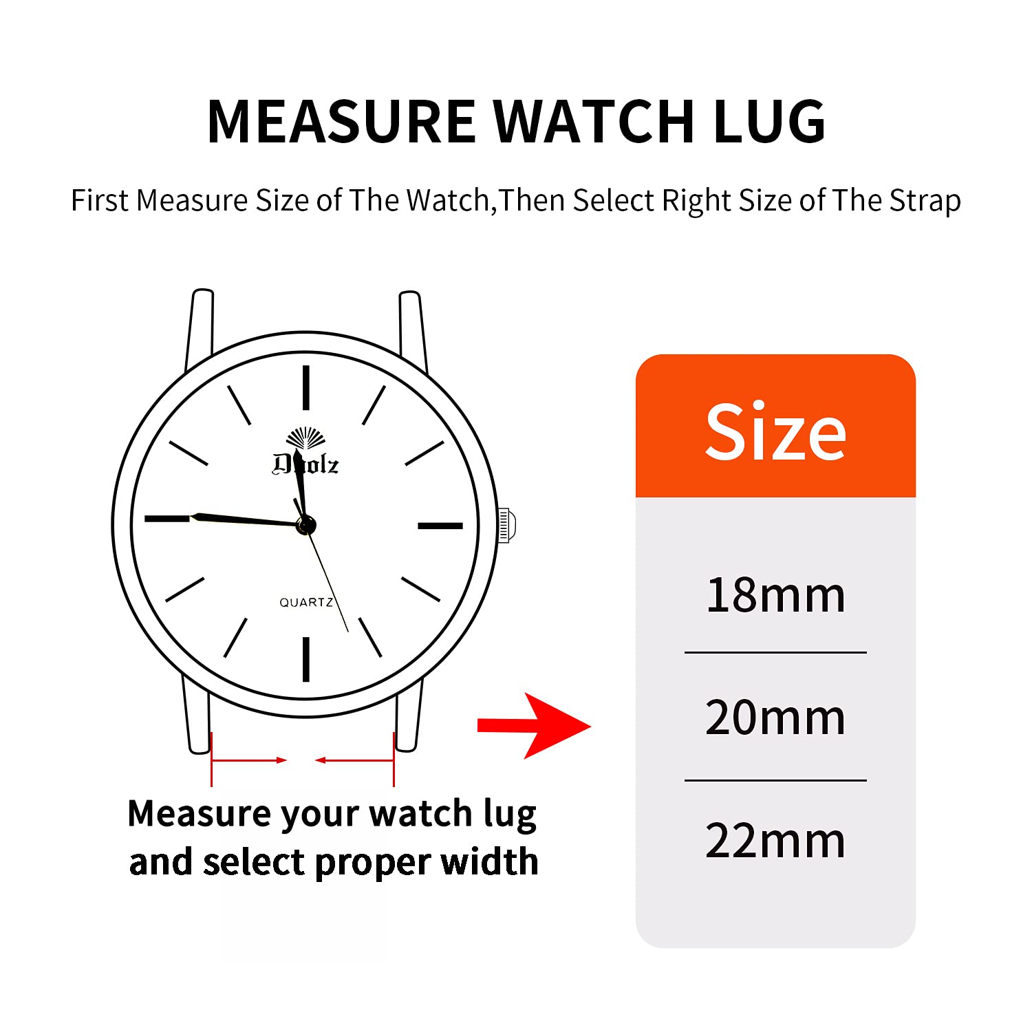 Premium 20mm Leather Watch Straps for Men & Women - Soft Black Quick Release Replacement Band with Square Tail - Compatible with 18mm 20mm 22mm Watches - Perfect for Smartwatches, Dress Watches & Everyday Wear