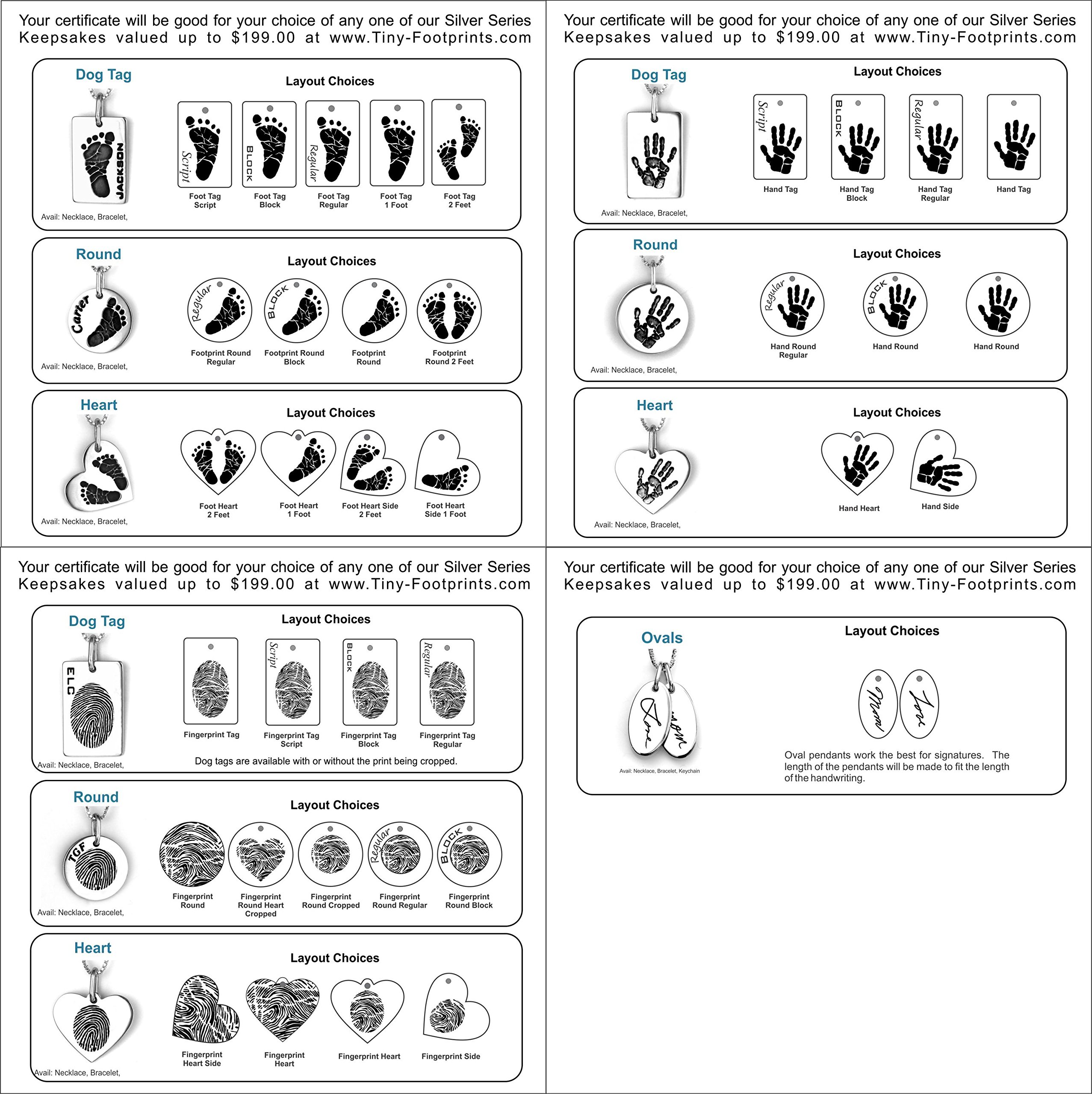 Personalized Silver Baby Footprint Keepsake Kit - Unique Push Present Gift for New Moms | Newborn Memory Preservation | Baby Shower, Christening & First Birthday Gift Idea
