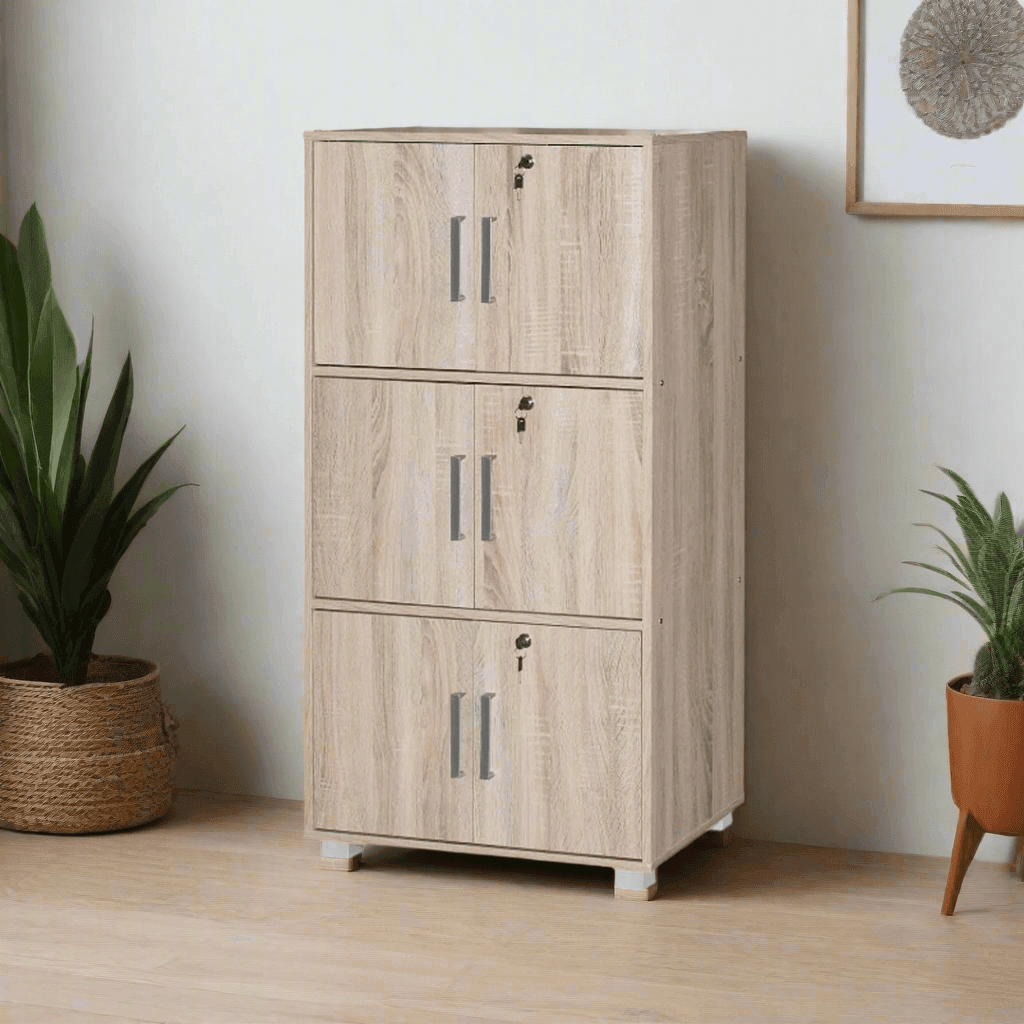 Koen II 3-Tier Storage Cabinet - Organizer for Home, Office, Closet & Bathroom - Space Saving Shelf Unit for Books, Toys, Clothes & More