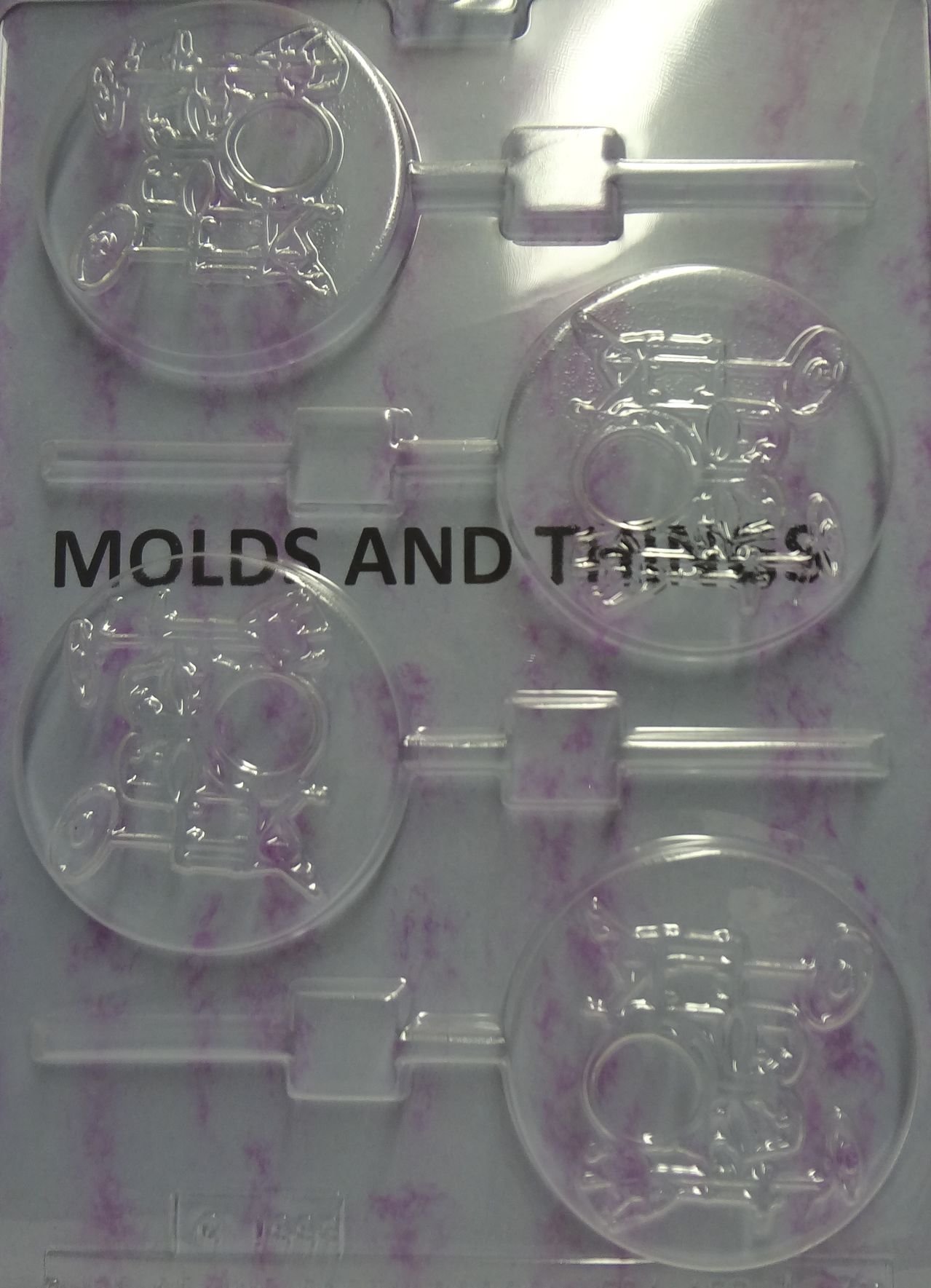 DRUM LOLLY Chocolate Candy Mold Set of 2 - DIY Candy Making Kit with Instructions - Perfect for Birthday Parties, Holiday Treats & Homemade Chocolate Gifts