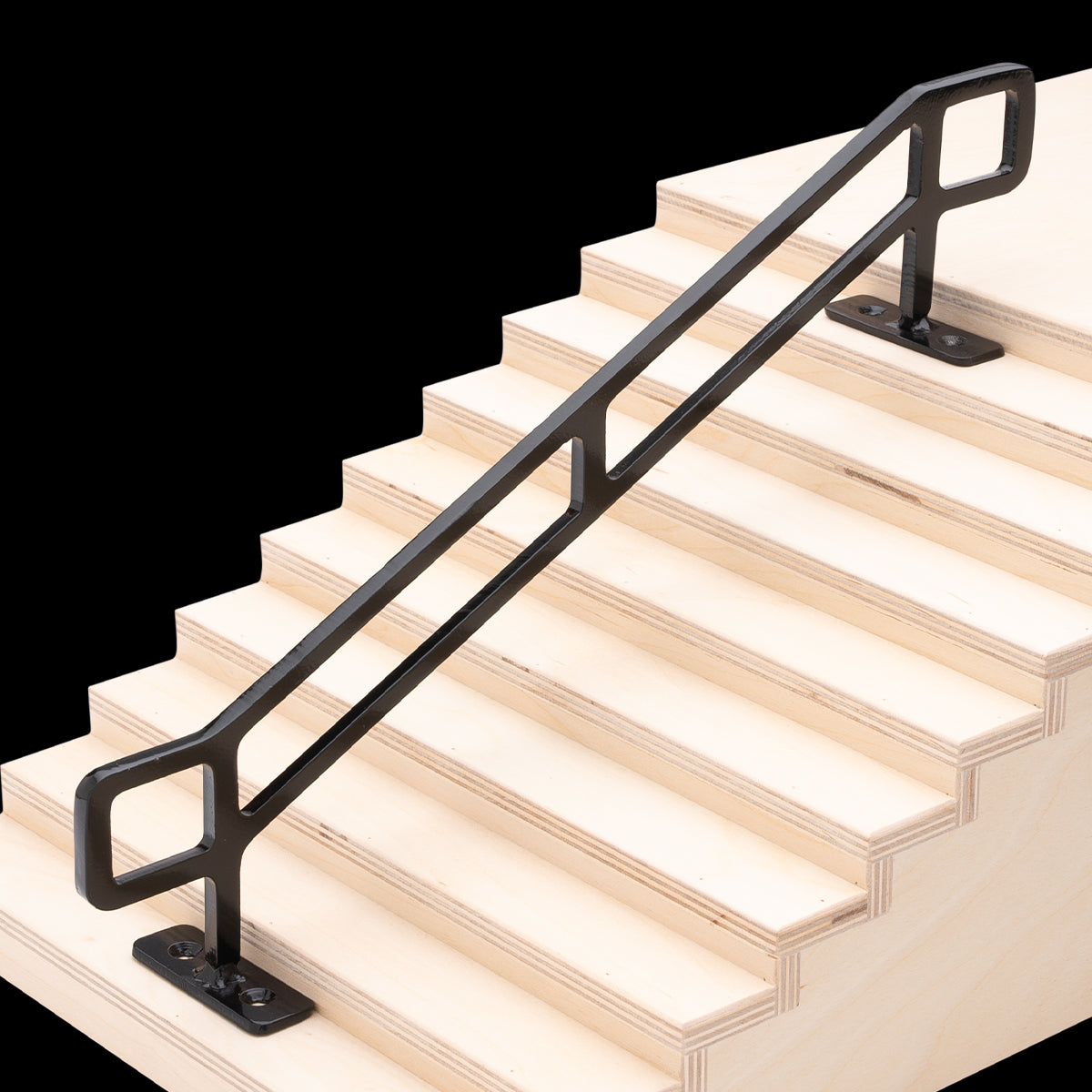 Grind Right Fingerboard Rail - Square 10 Stair Kink Rail for Tech Deck Skateboarding | Perfect for Finger Skateboard Tricks & Practice at Home or Office