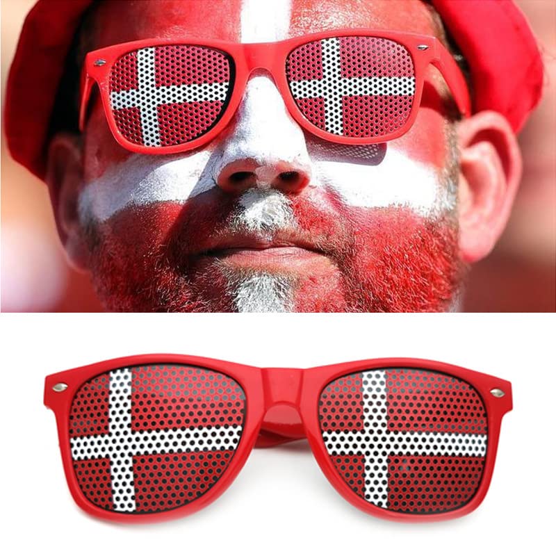 American Flag Mosaic Glasses - Patriotic Eyewear for 4th of July Parties, Independence Day Celebrations & National Pride Events - Perfect for BBQ, Parades & Festive Gatherings