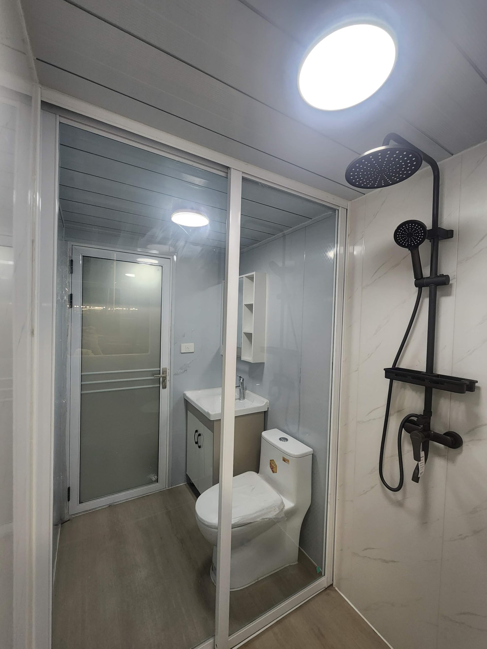 40ft x 20ft Portable Prefabricated Tiny Home | Expandable Mobile Prefab House for Hotels, Offices, Guard Houses, Shops, Villas, Warehouses & Workshops | Includes Restroom Module | Perfect for Vacation Cabins, Backyard Studios & Temporary Housing Solutions