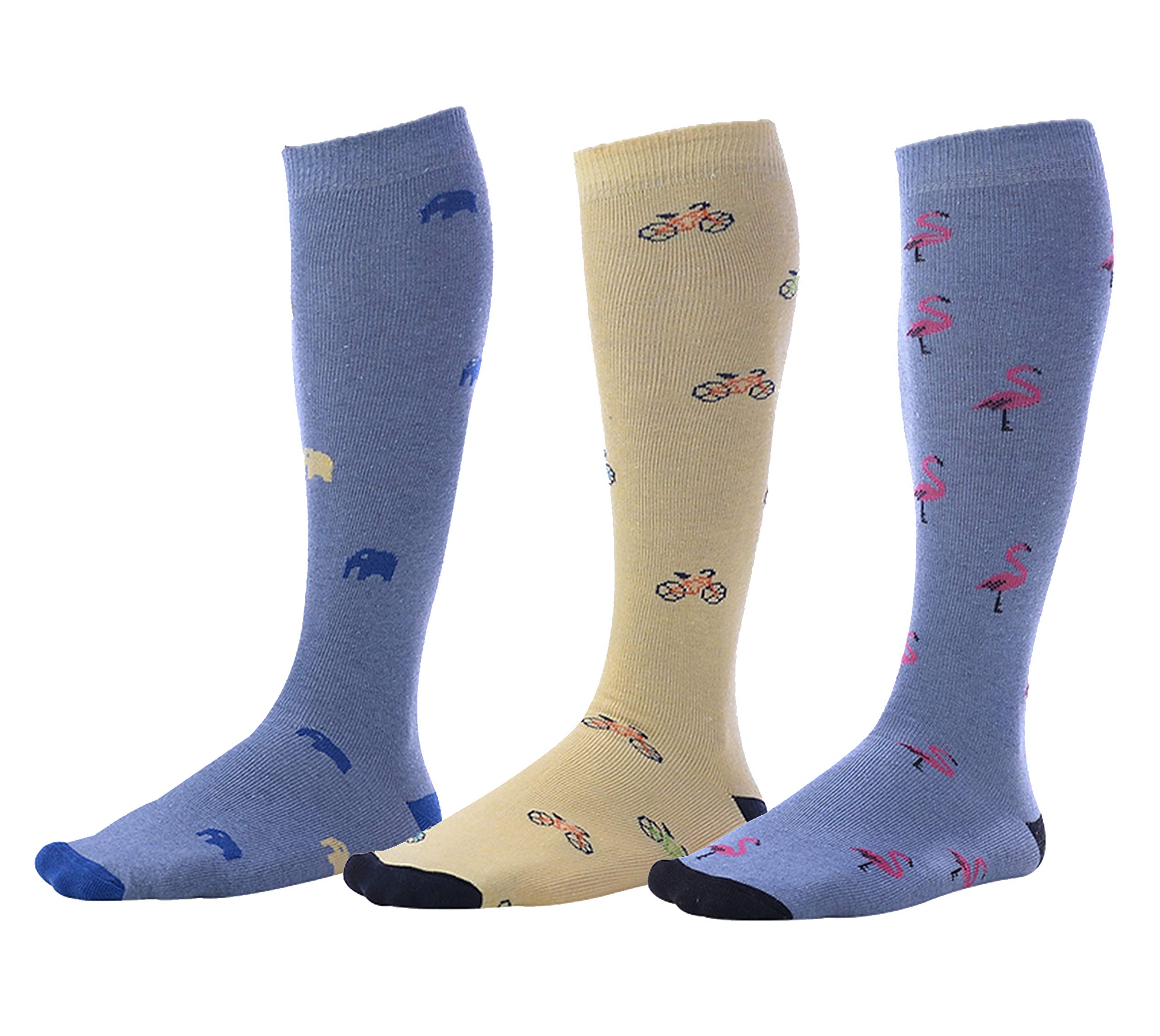 Premium Pierre Henry Men's Over the Calf Dress Socks - 3 Pack | Soft Cotton Long Socks for Business & Formal Wear | Comfortable Office & Wedding Socks for Professional Style
