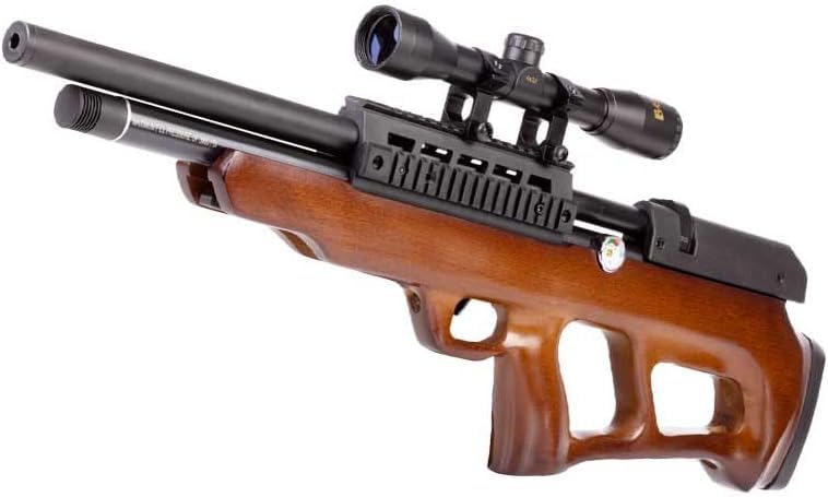Beeman PCP Multi-Shot Underlever Bullpup Air Rifle - 12 Shot Capacity with European Wood Stock | Includes Scope & Mount | Perfect for Hunting, Target Shooting & Pest Control