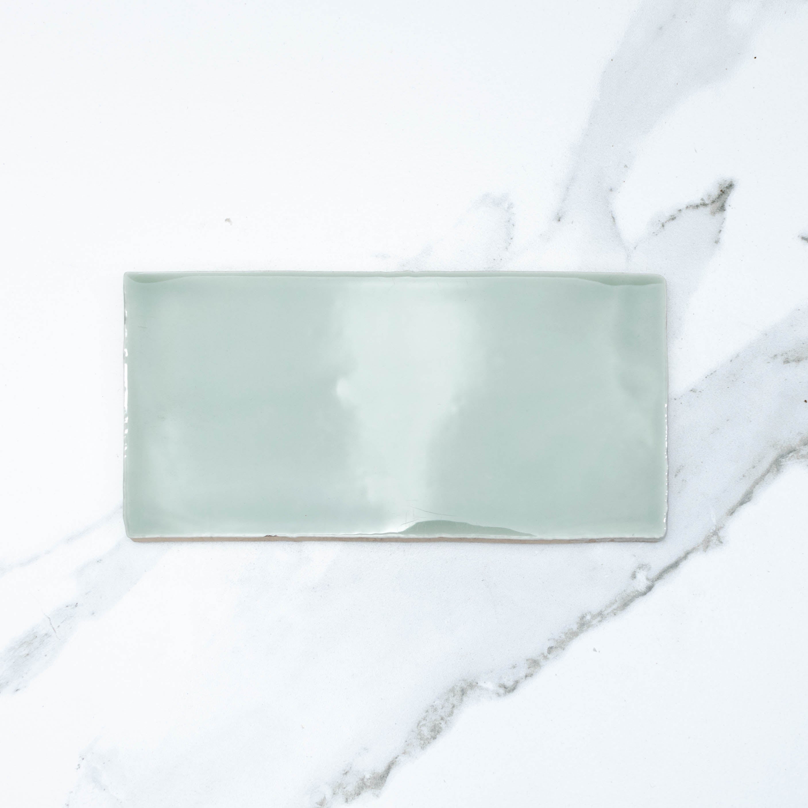 Manhattan Sage 75x150 Glossy Ceramic Subway Tile - Perfect for Kitchen Backsplash, Bathroom Walls & Modern Interior Design