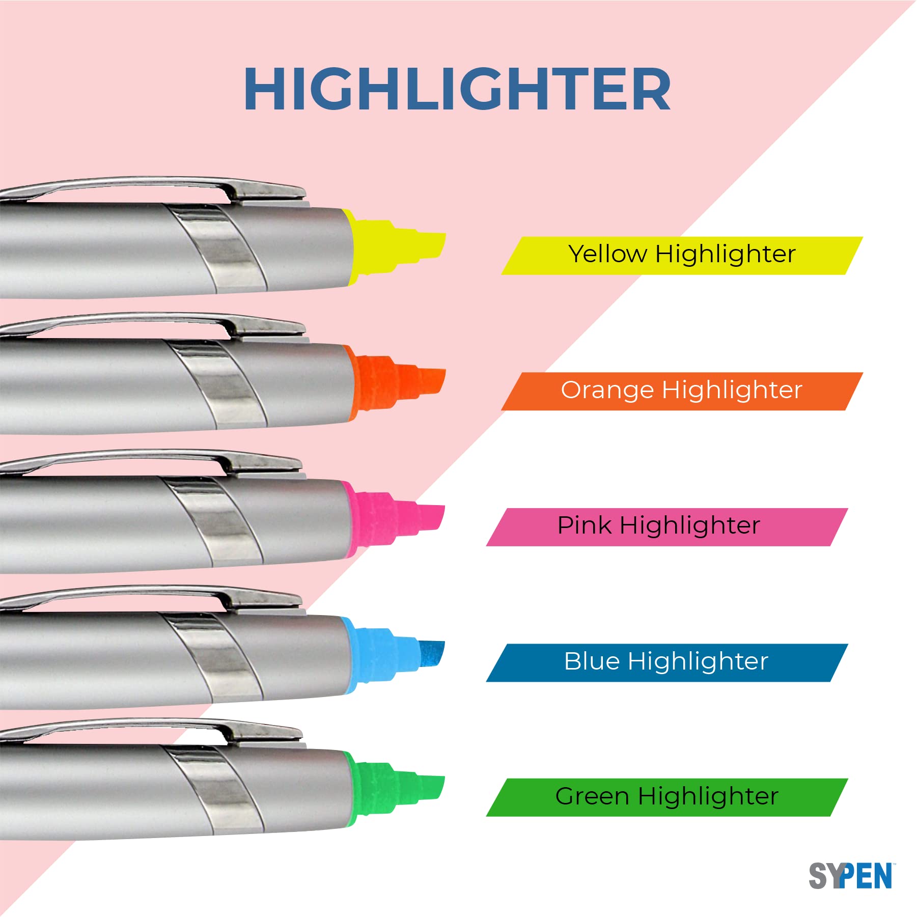 200 Pack Bulk Personalized Pens with Highlighter - Free Custom Imprint for Name, Logo or Gift Message - 2-in-1 Bible Highlighter & Ballpoint Pen Combo - Black Ink & Orange Highlighter - Perfect for Office, School, Church & Corporate Gifts