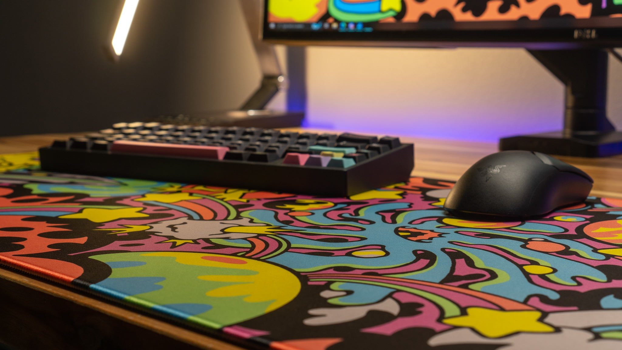 Gabi Belle Karaoke on the Moon Gaming Mouse Pad - Content Creator Collaboration Desk Mat for Streaming & Gaming Setup