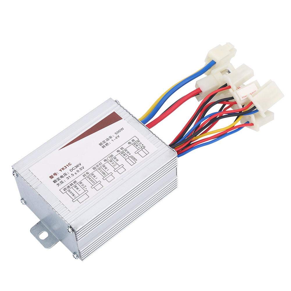 36V 500W Brushed Electric Motor Speed Controller - Compatible with E-Bikes, Scooters & Tricycles | Zerone Waterproof Controller Box for Smooth Acceleration & Speed Regulation | Perfect for Commuting, Off-Road & Delivery Rides