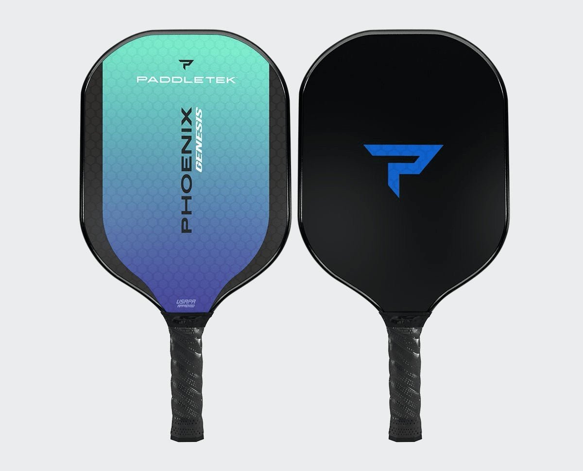 Paddletek Phoenix Genesis Pickleball Paddle - Premium Carbon Fiber Face with Polymer Core - Perfect for Tournament Play & Outdoor Games