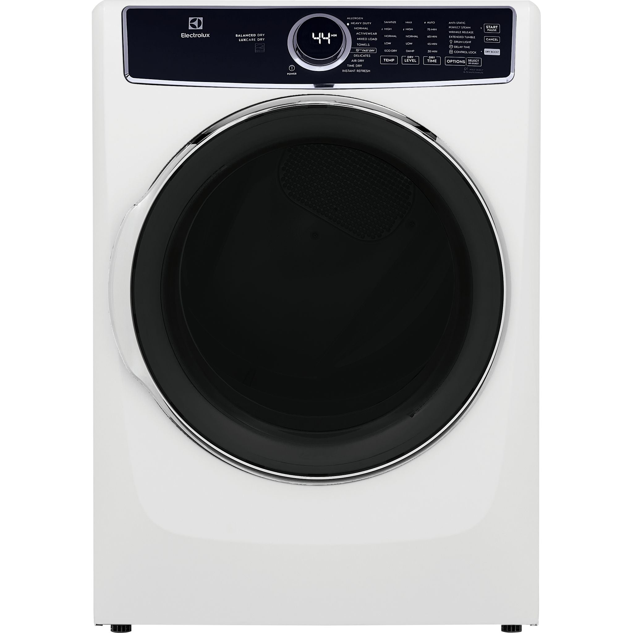 Electrolux ELFE763CAW White Front Load Electric Dryer - Energy Efficient Laundry Appliance for Home & Apartment Use