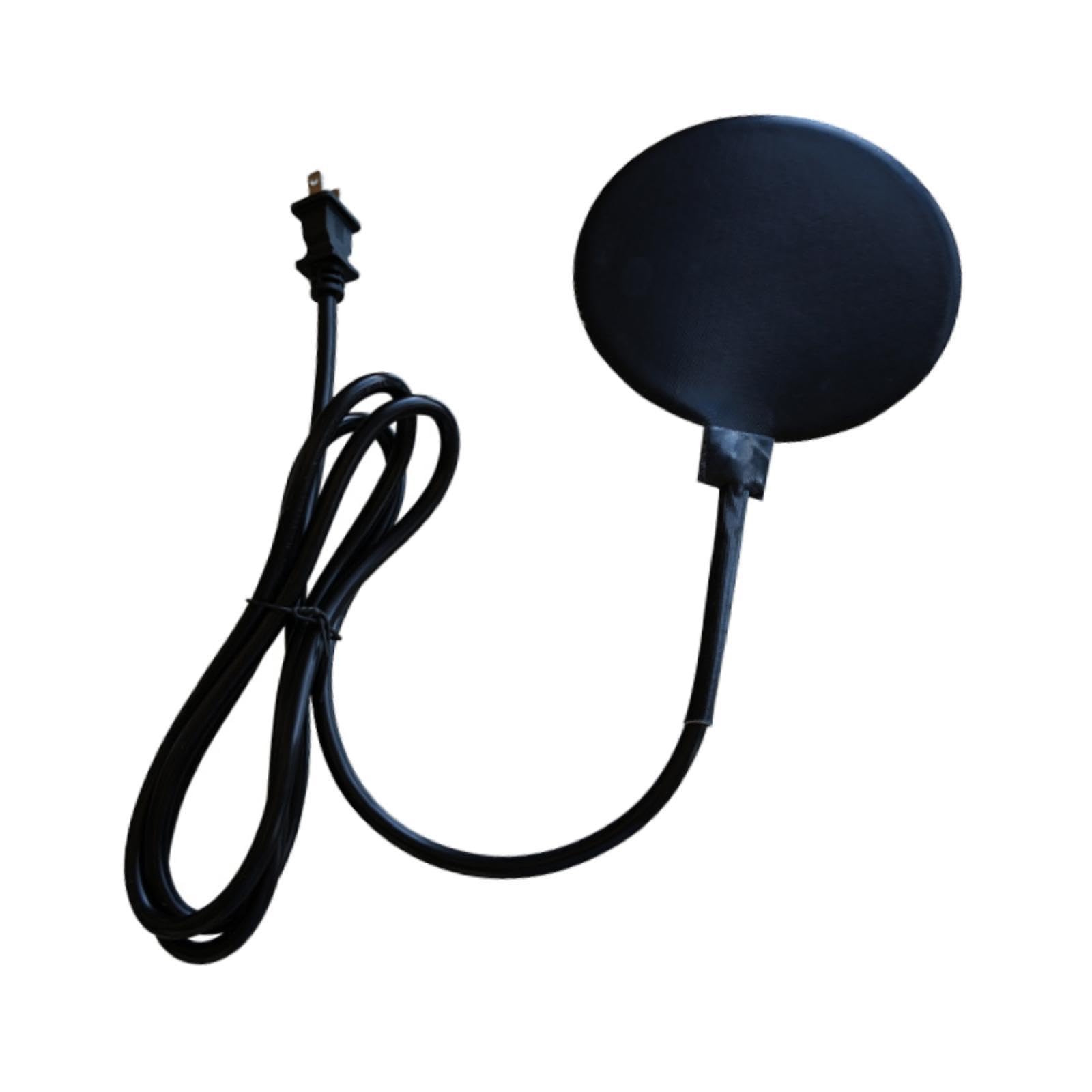 **20W Heated Poultry Waterer Base - Outdoor Winter Chicken Water Heater for Wall-Mounted Founts & Bird Baths - Durable Black Design - Perfect for Coops, Farms & Cold Weather Use**