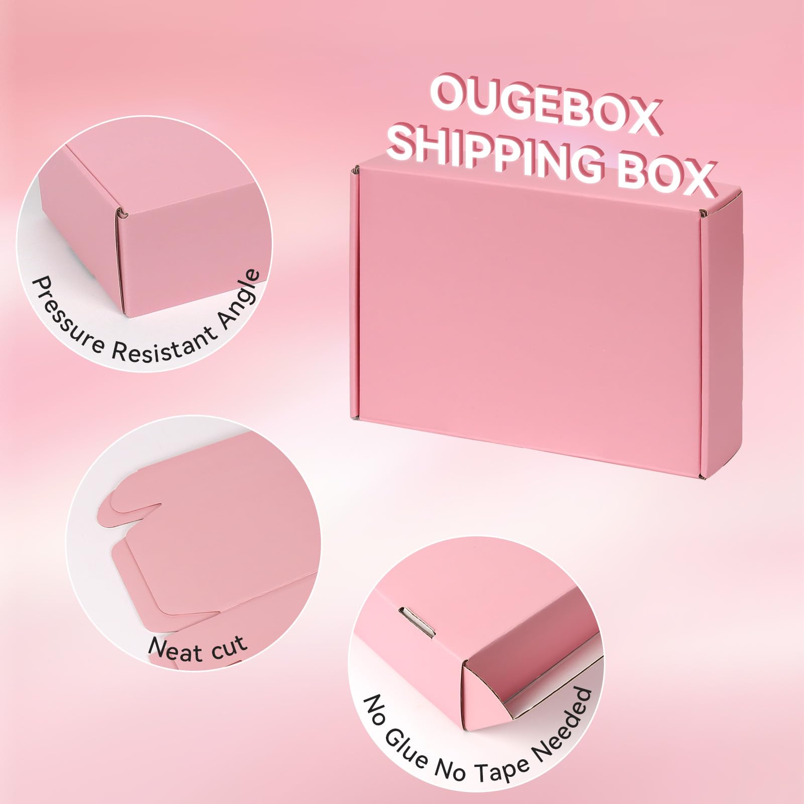 30 Pack 9x6x2 Inch Pink Corrugated Cardboard Shipping Boxes - Small Business Packaging, Mailing & Ecommerce Shipping Supplies - Perfect for Jewelry, Cosmetics & Small Product Shipments