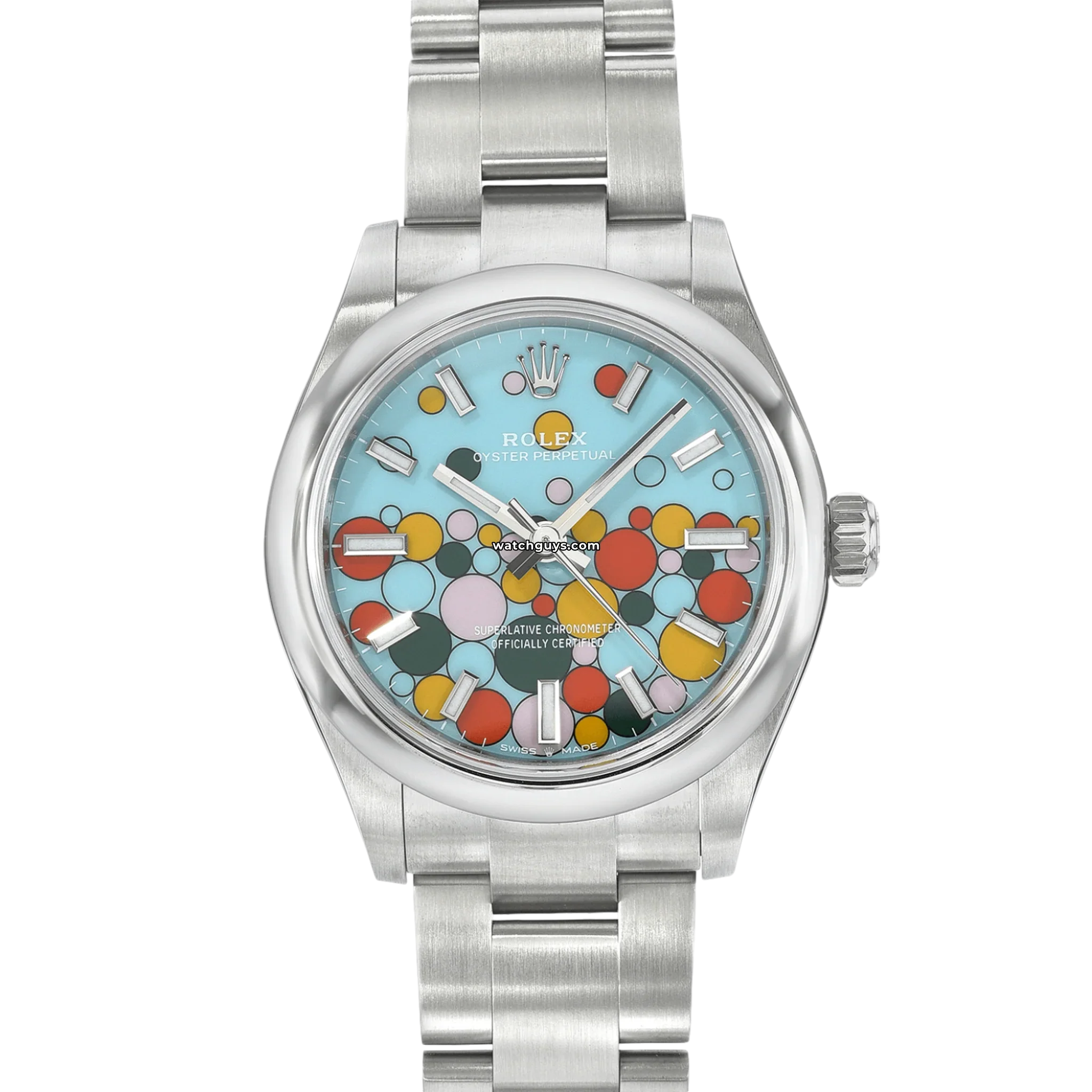 Rolex Oyster Perpetual 277200 Turquoise Dial 34mm Watch - Luxury Automatic Timepiece for Men & Women - Perfect for Business, Gifting & Special Occasions