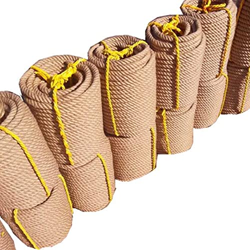 Natural Jute Twine Rope 4mm 5mm 6mm 8mm 10mm - 50M Strong Hemp Cord for Gardening, DIY Crafts, Photo Wall Decor, Tug of War & Home Projects (10mm Thick, 50M Length) - Perfect for Outdoor Activities and Creative Arts