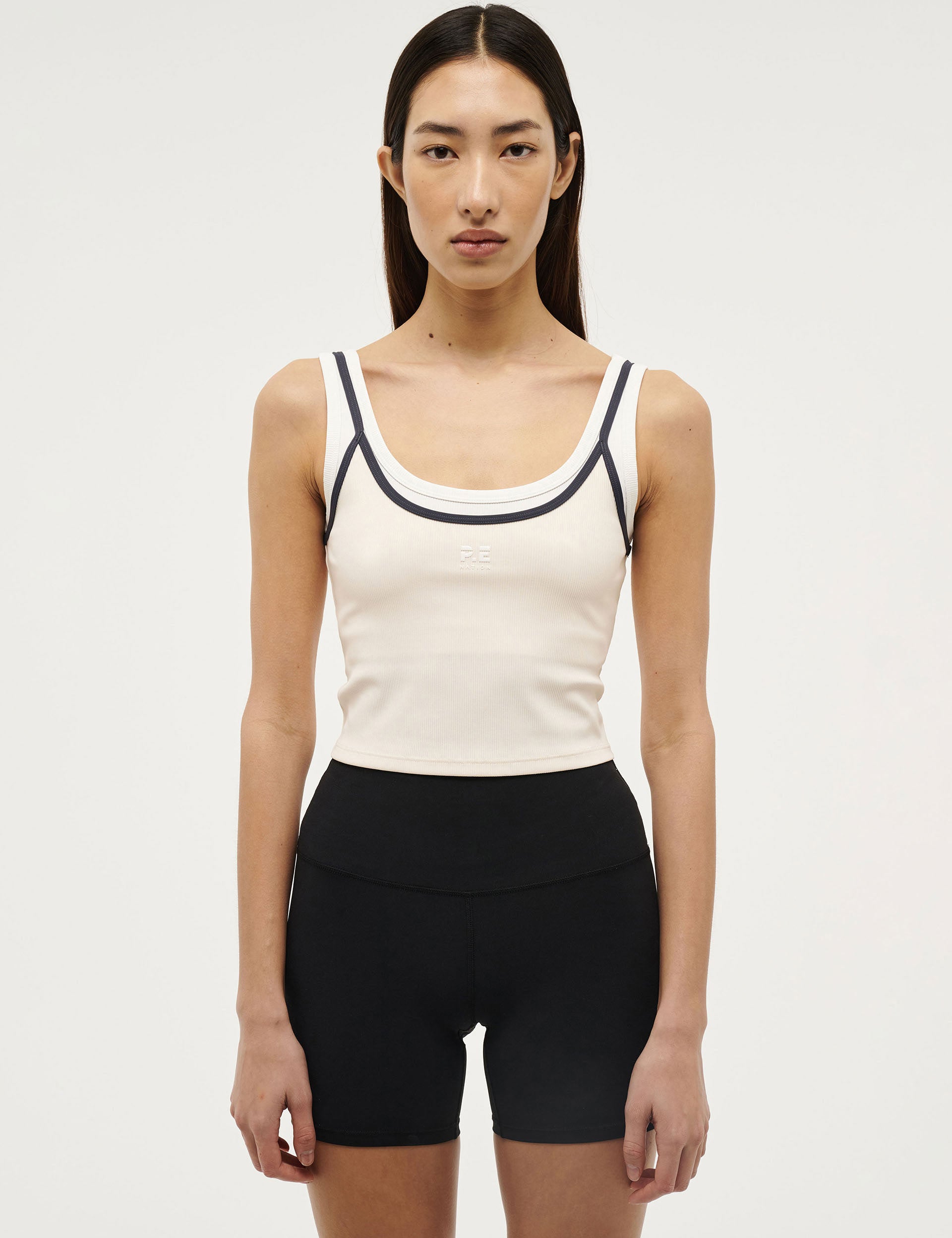 Forward Tank Top for Women - Soft Whisper White Cotton Shirt - Perfect for Yoga, Workouts & Casual Wear
