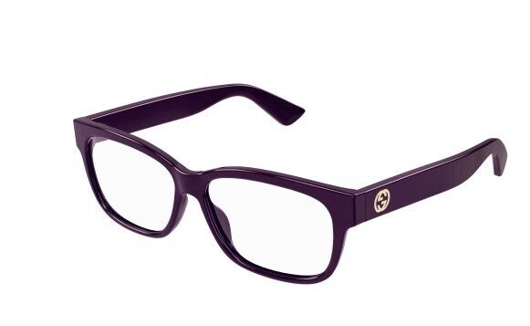 Gucci GG1341O 004 Burgundy Clear Square Men's Eyeglasses - Stylish Prescription Glasses for Men, Trendy Square Frame Eyewear - Perfect for Work, Reading & Fashion Accessories