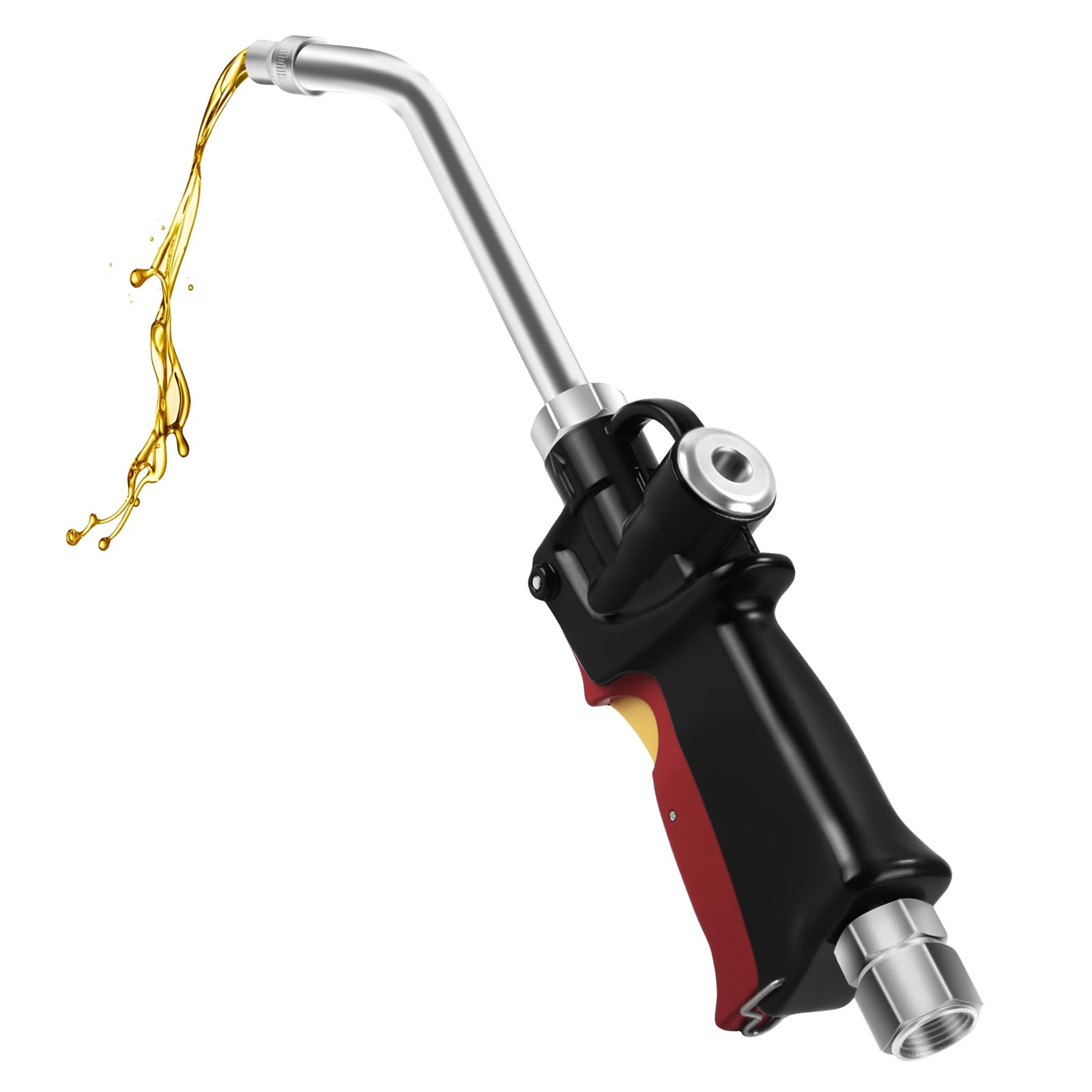 Heavy Duty 1/2-Inch NPT Air Operated Oil Control Valve Dispenser Nozzle - Portable Oil Pump Gun for Motor Oil, Gear Lubricant, Hydraulic & Antifreeze Fluids | Workshop, Garage & Industrial Use