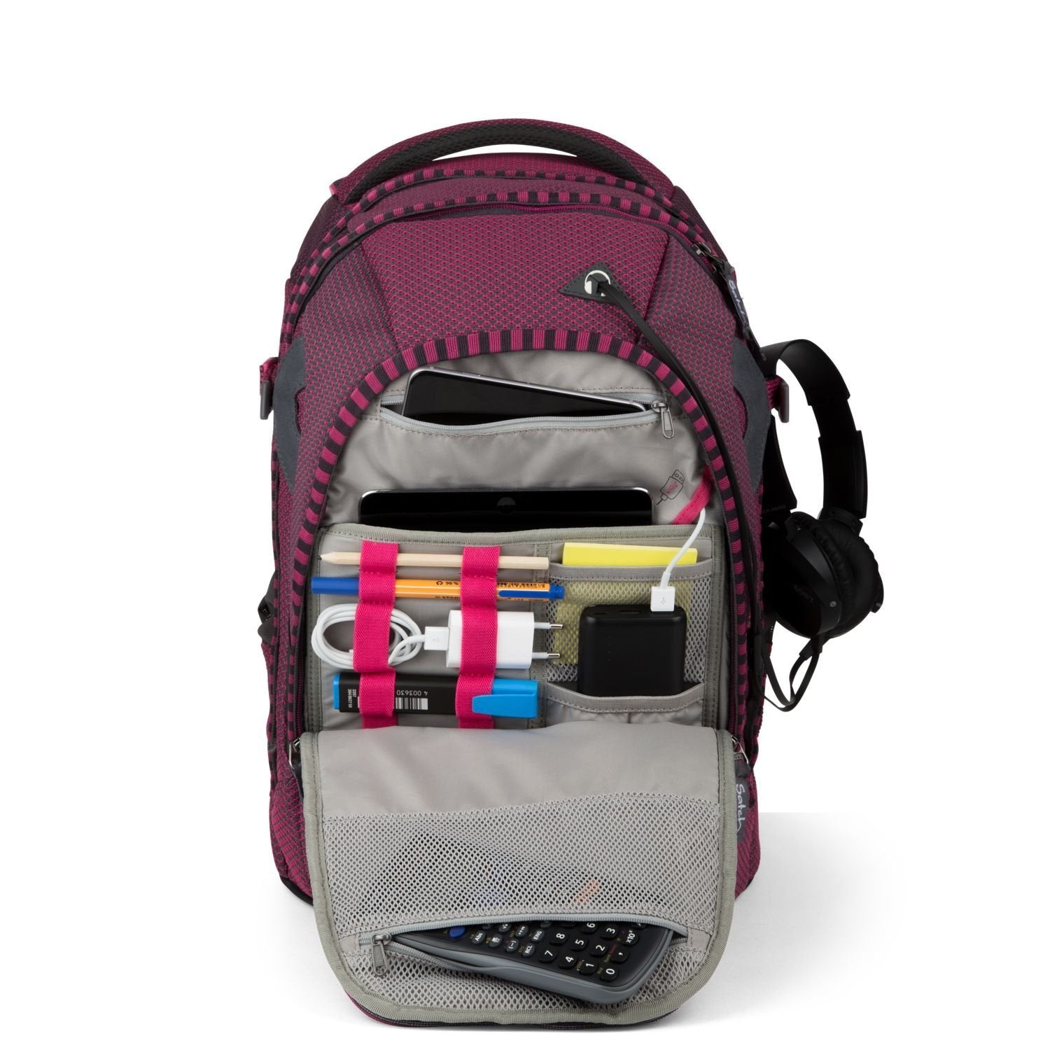 Satch Pack Fire Phantom - Premium Waterproof Backpack for Hiking, Camping & Outdoor Adventures - Durable Travel Backpack with USB Charging Port & Anti-Theft Design