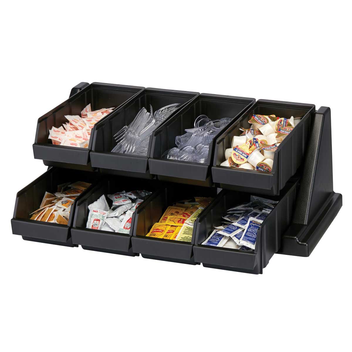 Cambro 5412CBP110 Versa Organizer Bin - Black Plastic Storage Container 5 x 4.25 x 12 Inches - Perfect for Kitchen, Office, Garage & Retail Organization