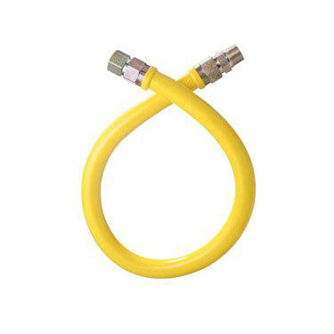Dormont 1675NPFS48 48-Inch x 3/4-Inch Stationary Gas Connector Hose Assembly for Natural Gas & Propane - Perfect for Stoves, Ovens, Grills & Commercial Kitchen Equipment
