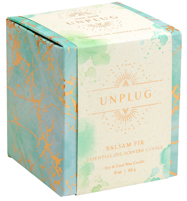 Unplug: Premium Scented Candle - Relaxing Aromatherapy for Home, Spa & Meditation | Soy Wax Candles for Stress Relief & Mood Enhancement