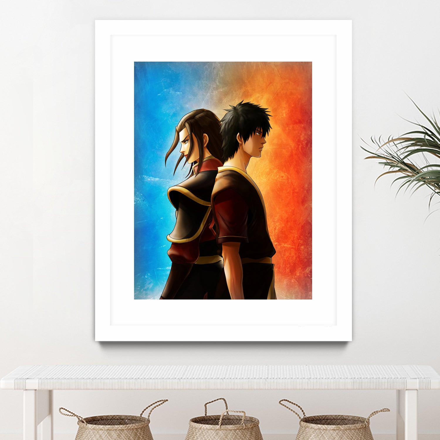 Azula and Zuko Artwork - High Quality Anime Wall Art Prints - Perfect for Home Decor, Gifts, and Fan Collections