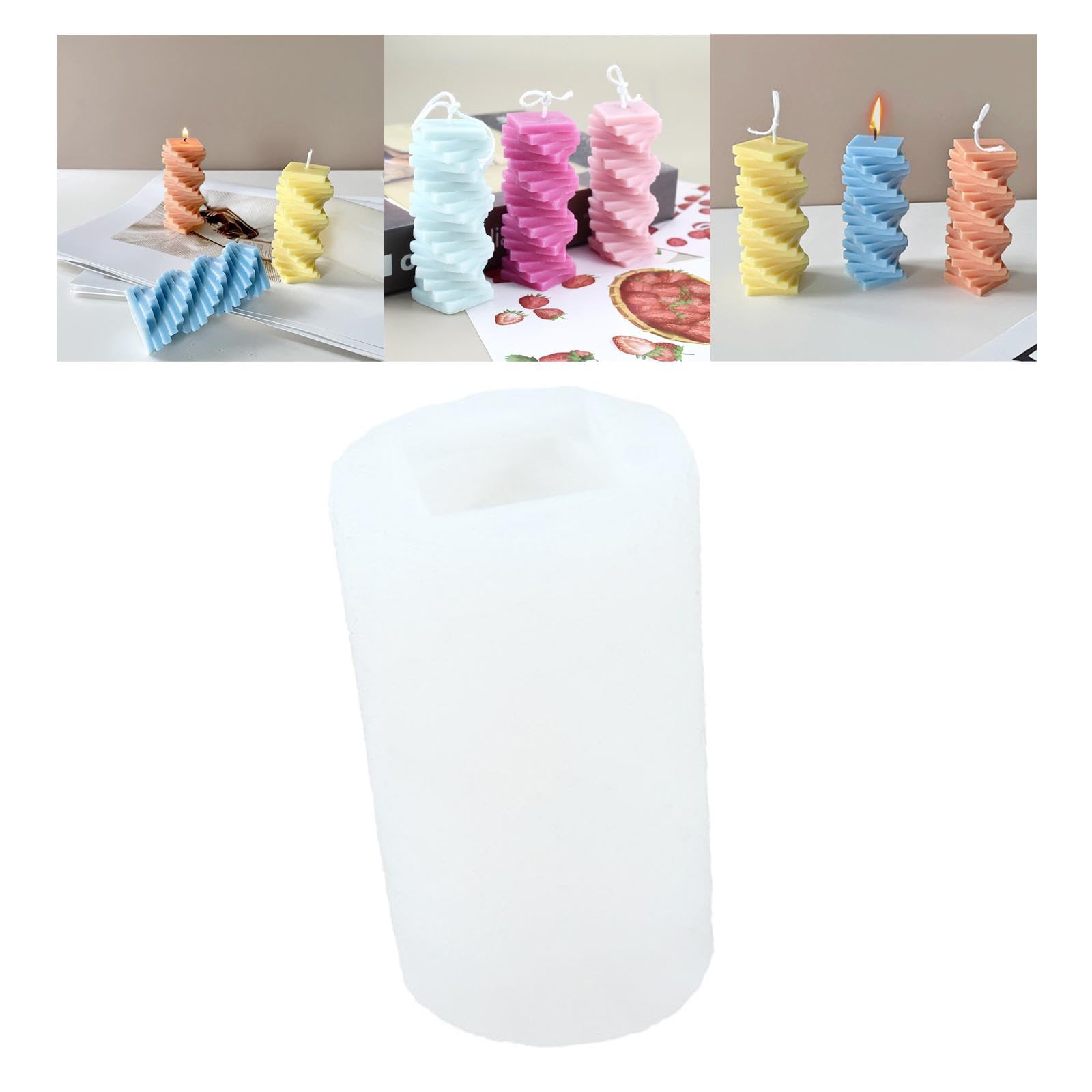 Fashion My Day® DIY Silicone Candle Molds - Handmade Candle Making Kit for Scented, Decorative & Aromatherapy Candles | Reusable Craft Molds for Home Decor, Gifts & Relaxation